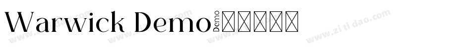 Warwick Demo字体转换